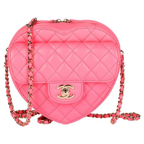 pink chanel heart bag|chanel heart bag for sale.